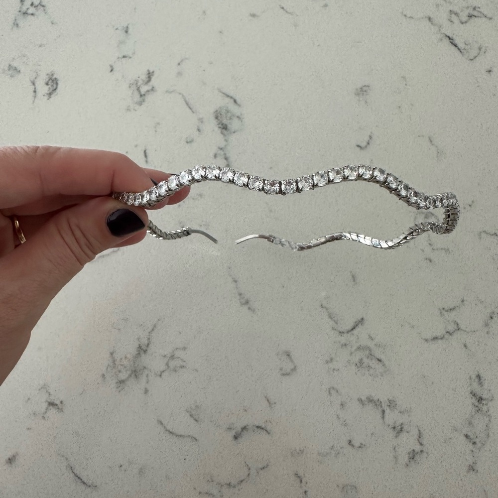 Elegant Silver Rhinestone Headband